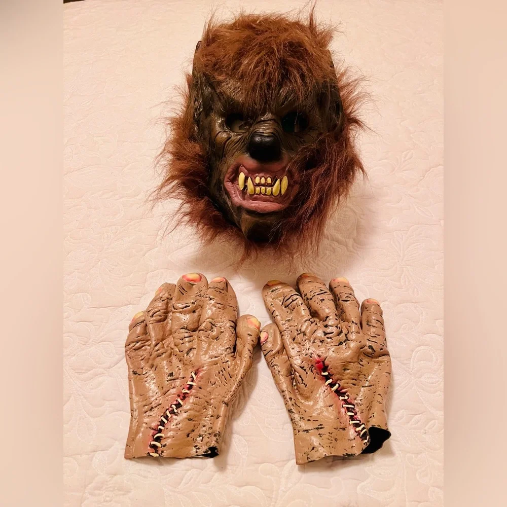 Werewolf Mask with Monster Hands